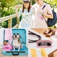thumbnail image 6 of Fintie Glasses Case with Carabiner, Ultra Light Portable Neoprene Zipper Sunglasses Soft Case, Glittering Marble, 6 of 9