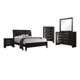 thumbnail image 2 of Briana Panel Bedroom Set with Sleigh Headboard Black, 2 of 8