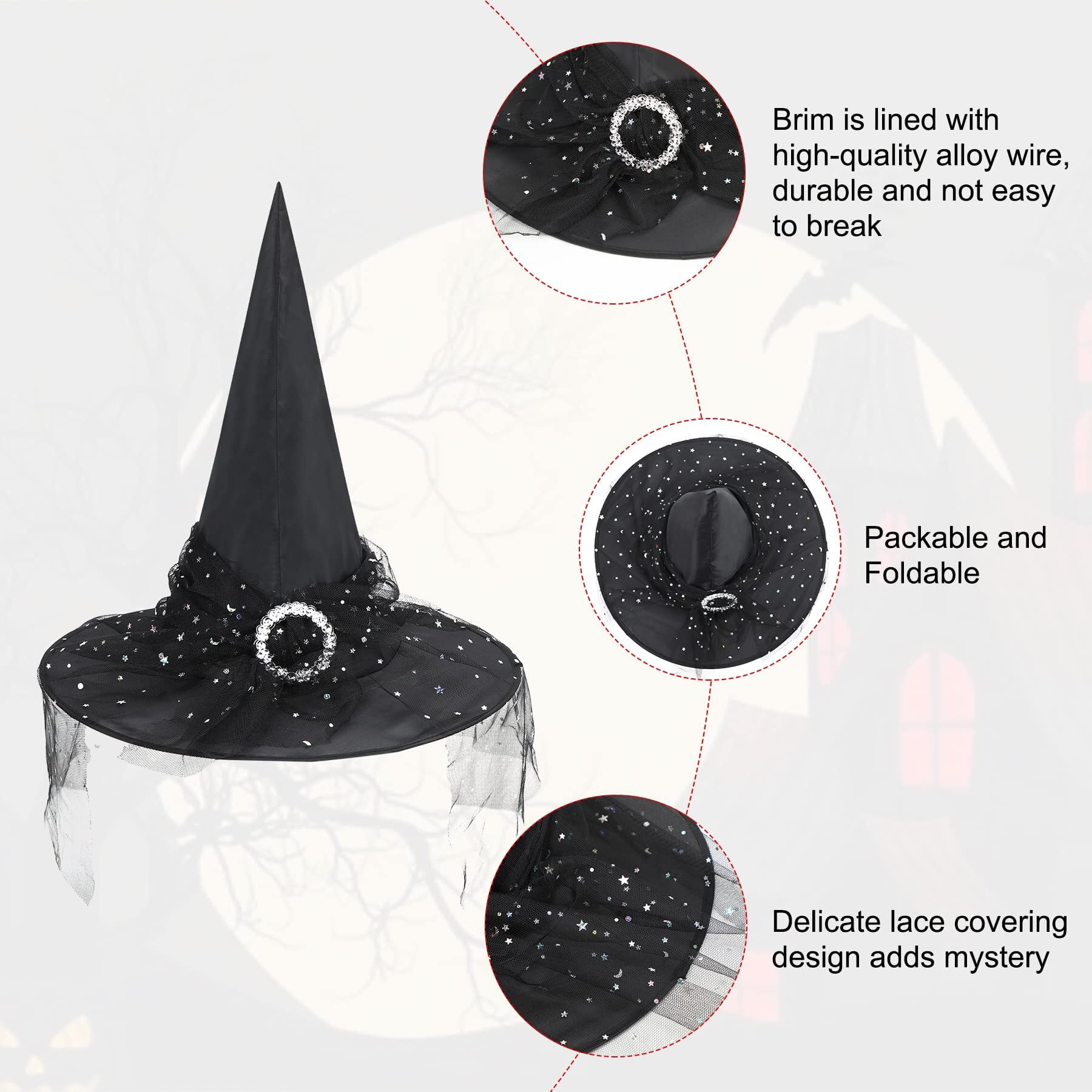 Zinc Alloy Vintage Wizard Hat Witch Hat Charms For Diy - Temu