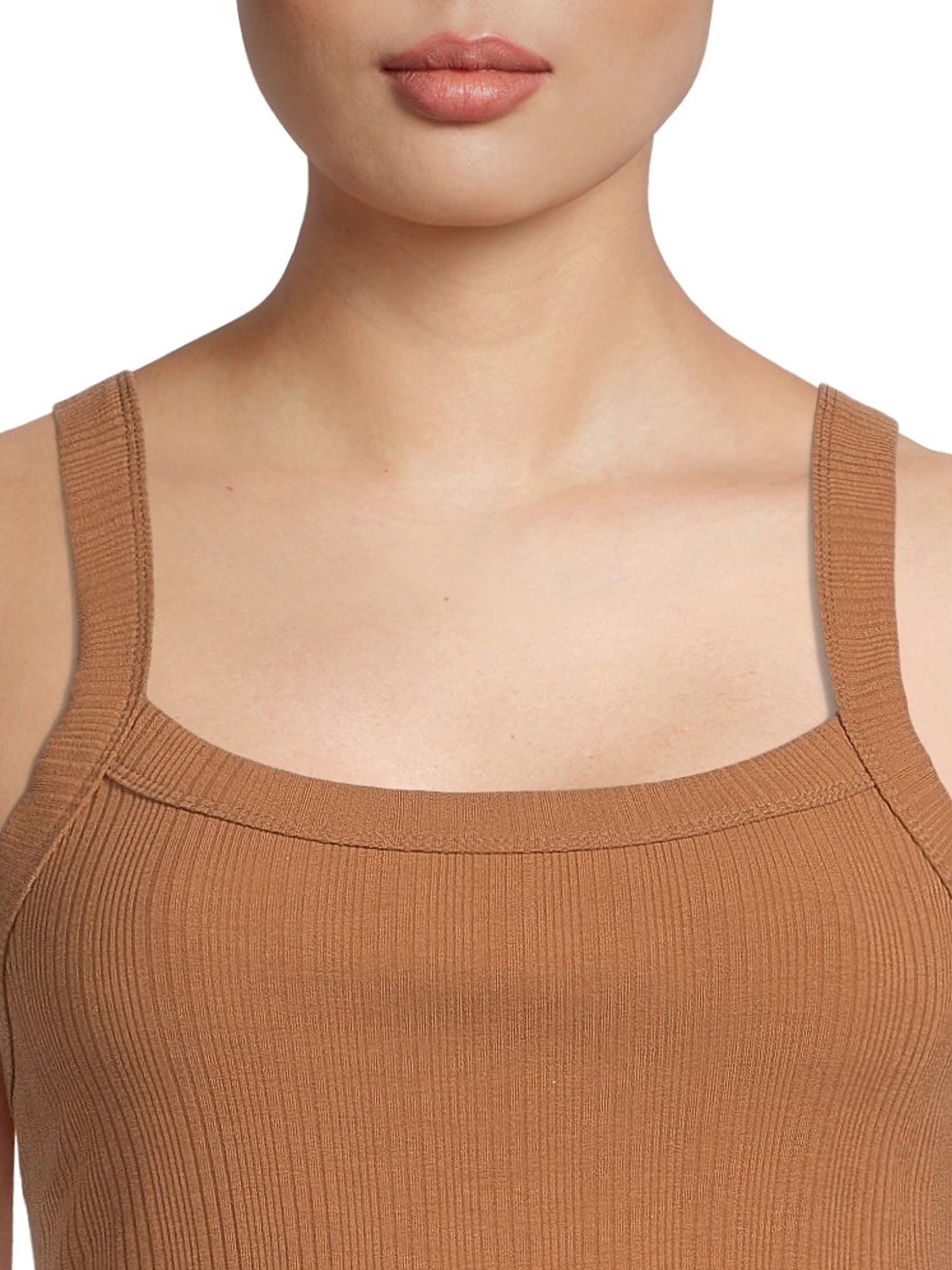 No Boundaries Juniors Crop Rib Tank Top, 2-Pack