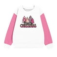thumbnail image 5 of Uxgjfwu Christmas Sweatshirt for Girls Raglan Sleeve Crewneck Shirts Sweatshirt Kids Long Sleeve Shirts Big Girls Pullover Tops, 5 of 6