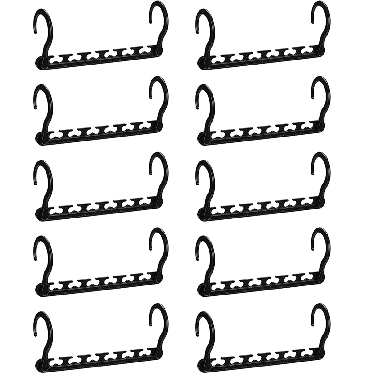 Fyjucpa 10 Pack Magic Hangers Space Saving Wardrobe Clothing Hanger Organizer for Heavy Clothes