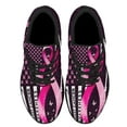 thumbnail image 2 of BreaStCancer Awareness Shoes Sneakers Black Size 3.5, 2 of 7