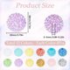thumbnail image 2 of 48 piezas de cuentas gruesas de 20 mm en 12 estilos, colores AB mixtos: rosa chicle, caramelo, cristal, brillantes, redondas, acrílicas., 2 of 5
