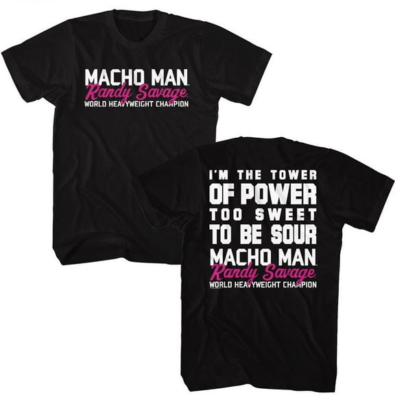 Macho Man Tower Of Power Black T-Shirt