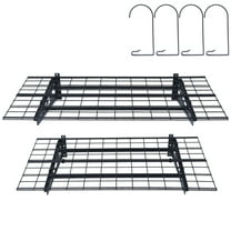 KFFKFF 2 piece 6x2 ft garage storage wall mounted heavy duty shelving rack