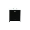 thumbnail image 3 of 30 inch single bathroom vanity in black, 3 of 8