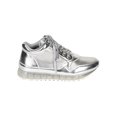 thumbnail image 2 of New Women Misbehave Saya-1 Metallic Leatherette Perforated Glitter Sole Sneaker, 2 of 5