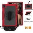 thumbnail image 6 of FIEWESEY for Nokia T20 Tablet Case,Heavy-Duty Shockproof Kids Friendly Hybrid Rugged Protective Case for Nokia T21/TCL Tab Pro 5G(Model: 9198S)/VASTKING KingPad M10 10.36 inch Tablet(Red/Black), 6 of 6