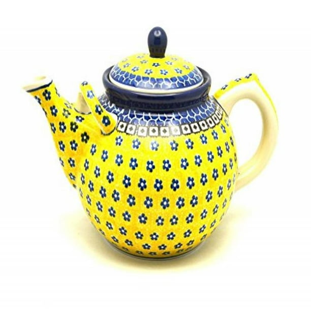 Polish Pottery Teapot - 1 3/4 qt. - Sunburst - Walmart.com - Walmart.com
