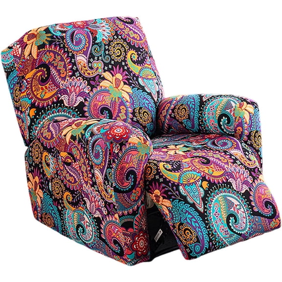 Recliner Covers 4 Pieces Stretch Lazy Boy Recliner Chair Covers That Stay in Place, Covers for Electric Power Lift Reclining Chair, Washable Furniture Protector for Pet, Kids, Living Room