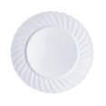 thumbnail image 2 of Balsa Circle 12 Pieces 6" White Plastic Round Plates Disposable Party Tableware, 2 of 8