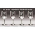 thumbnail image 2 of McConville Irish Coat of Arms Wine Glasses - Set of 4 (Sand Etched), 2 of 2