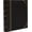 1" inch, variant on Executive Binder, English Leather, Hand Stitching and Ribbed , Heavy Duty 1" Inch 3 D-Ring with Buster, Black and  (1" inch)