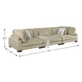 thumbnail image 3 of Lexicon Corydon Microfiber Upholstered Sofa in Brown, 3 of 5