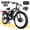 Black-White, variant on 5000W Peak Bike, 60V 25AH Battery Bike for Adults, Dual Motor AWD Bike 50MPH 21-Speed ,Long Range Mountain Bike with 26" x 4.0 Fat Tire, All-Road Mountain Bike UL2849, Christmas Gift