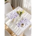 thumbnail image 5 of Purple Leaves Placemats Set of 12, Summer Botanical Placemats for Dining Table, Place Mats for Kitchen Tabletop, Waterproof Wipeable Dining Table Mats Set, 5 of 9