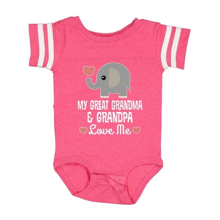 

Inktastic My Great Grandma and Great Grandpa Love Me Boys or Girls Baby Bodysuit