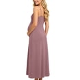 thumbnail image 6 of Admvng Maternity Maxi Dress Spaghetti Strap Flowy A-Line Leisure Pregnancy Sundress, 6 of 9