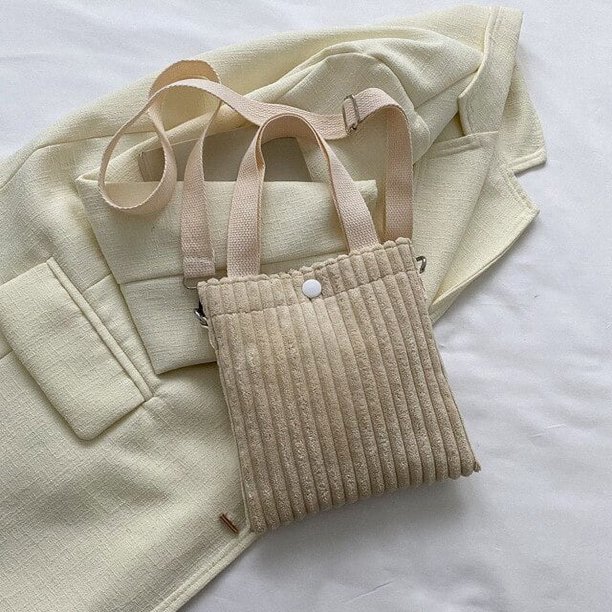 LHSHID Corduroy Female Bag Bucket Bolsas Fashion Travel Luxury Designer Handbag Bags for Women Purse Womens Tote Shoulder Messenger