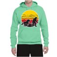 thumbnail image 2 of Wild Bobby Sunset Silhoutte Unicorn and Sasquatch Unisex Hoodie Sweatshirt, 2 of 6