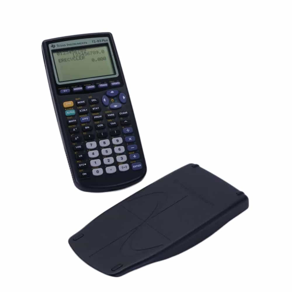 Pre-Owned Texas Instruments TI-83 Plus Graphing Calculator, Black, High School