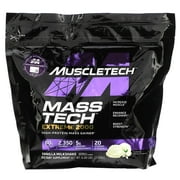 MuscleTech Mass Tech Extreme 2000, Vanilla Milkshake, 6 lbs (2.72 kg)