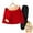 Red2, variant on Girls' Hoodie Set, Children's 2 Piece -Lined Sweatpants and Zip-Up Long Sleeve Hooded Top, Drop Shoulder T-Shirt, Fall Winter School Athletic Clothing for Medium and Small Kids