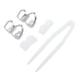 thumbnail image 3 of Unique Bargains 1 Set Fake Grills Hip Hop Style Double Teeth Grillz Silver Tone, 3 of 6