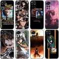 thumbnail image 2 of Funda de silicona negra Levi Ackerman para Xiaomi Redmi Note 12 + 11 11S 11T 11E 10 10T 5G 10S 9S 9 8T 7 6 Pro, 2 of 5