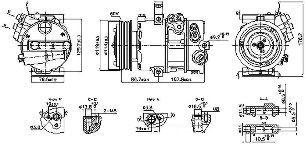 Nissens 890751 Air Conditioning Compressor with Clutch
