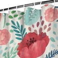 thumbnail image 4 of Boho Style Shower Curtain Floral Rose Vintage Retro Shower Curtain for Bathroom Home Decor Bathtubs Waterproof Fabric Curtain with 12 Hooks 84x72in, 4 of 5
