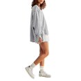 thumbnail image 1 of Faithtur Women’s Solid Color Sweatshirts Long Sleeve Crew Neck Drop Shoulder Pullover Tops Fall Sweaters, 1 of 5