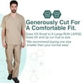 thumbnail image 5 of M&M SCRUBS Solid Men Scrub Set, Men Medical Uniforms 201- (KHAKI), 5 of 7