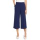 thumbnail image 2 of Anne Klein - Pantalones culotte con puños para mujer, azul, 12 Anne Klein culottes, 2 of 2