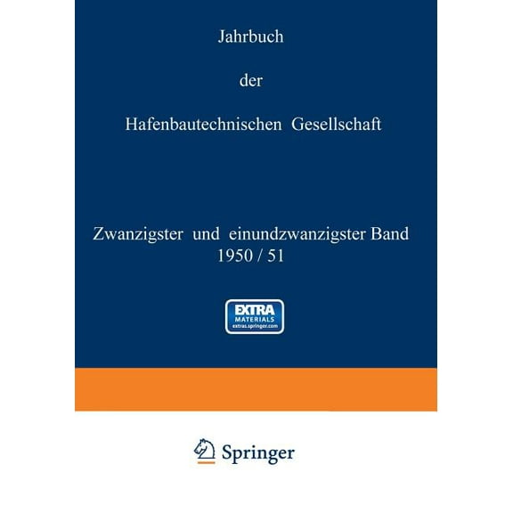 Jahrbuch Der Hafenbautechnischen Gesells 1950/51, Book 20, (Paperback)