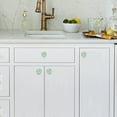 thumbnail image 5 of Set of Six Light Green Bubble Glass Cabinet Knobs by Perilla Home, 5 of 9
