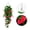 Red, variant on Artificial Morning Glory Hanging Vine 40-inch - Fabric & Plastic Construction for Outdoor Wall Decor, No-Watering & Fade-Resistant for Patio, Balcony & Wedding Aisle