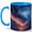 Blue, variant on Storm Vortex Sky 11oz Ceramic Mug, Lightning Cloud Coffee Cup