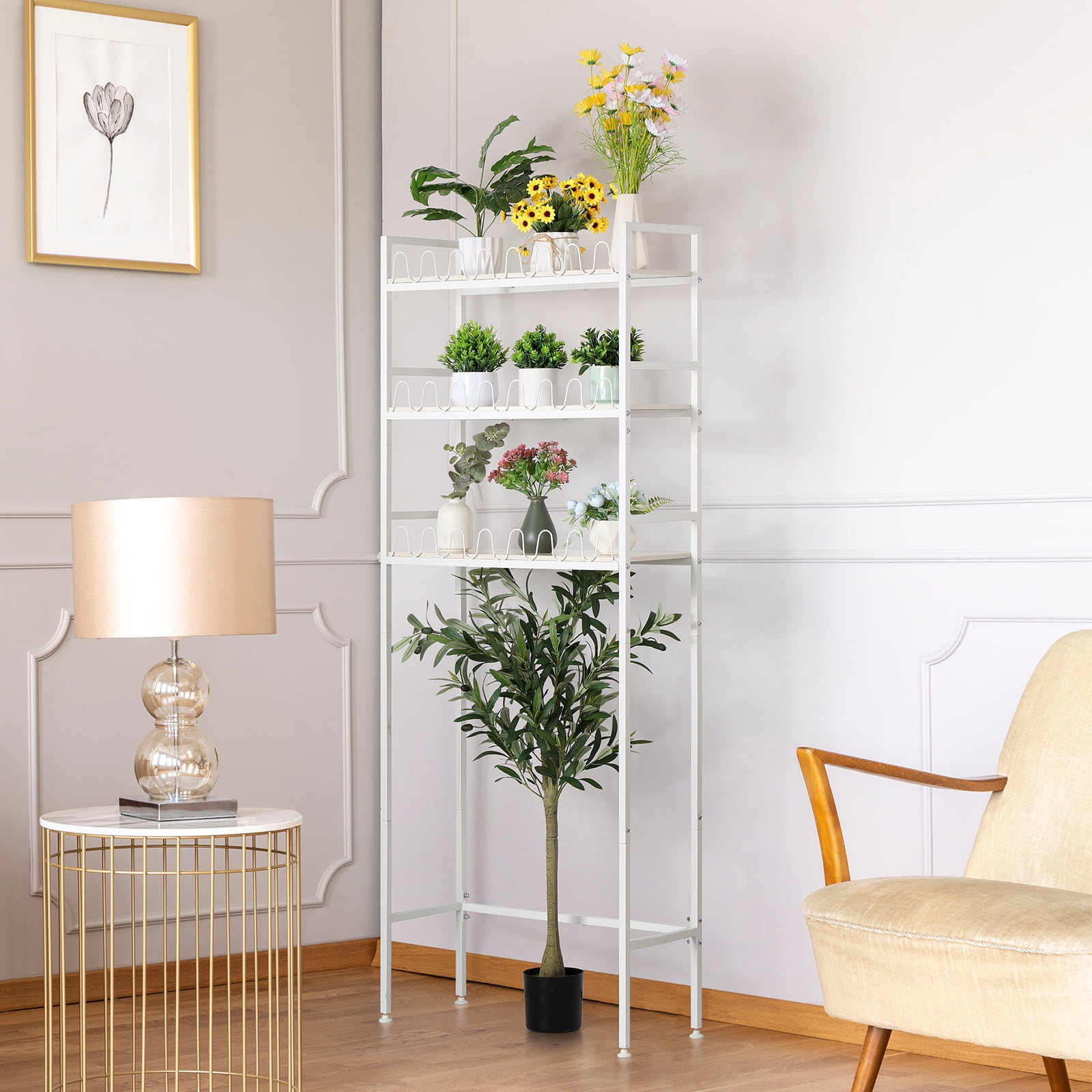 3-Tier Over The Toilet Storage Shelves Rack Heavy Duty Bathroom Organizer Metal