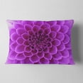 thumbnail image 2 of Designart 12" x 20" Purple Polyester Throw Pillow, 2 of 5