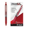 Pilot Precise V5 RT Retractable Rolling Ball Pens, Extra Fine Point, Red Ink - 6 count