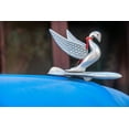 thumbnail image 2 of Miglavs, Janis 18x13 White Modern Wood Framed Museum Art Print Titled - Detail of swan hood ornament usually found on classic American Packard Havana-Cuba, 2 of 4