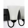 thumbnail image 5 of Classic Collection Four-Light Brushed Nickel Etched Glass Traditional Bath Vanity Light, 5 of 6