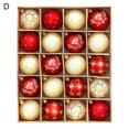 thumbnail image 4 of CSChome Hanging Christmas Balls Christmas Ball Set 20Pcs Easy to Install Lightweight Tree Hanging Festive Decorations, 4 of 6