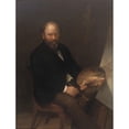 thumbnail image 2 of Lars Gustaf Sellstedt 12x14 Black Ornate Wood Framed Double Matted Museum Art Print Titled: Self Portrait of the Artist in His Studio (1871), 2 of 5