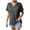 Gray, variant on WIZUTIZ Top for Women Sales Plus Size Cotton Linen Linen Athletic Tshirts V-Neck Tunics Ladies Shirts Vintage Solid Tops Ultra Soft Trendy Tshirt Loose Fit Short Sleeve Blouse T-shirt Gr