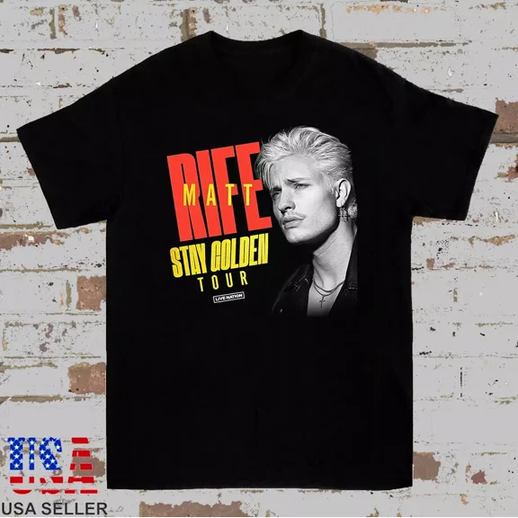 Matt Rife Comedian Stay Golden Tour 2025 Cotton T-Shirt Full Size