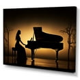 thumbnail image 2 of Designart "Silhouette Symphony On The Piano II" Music Wall Decor, 2 of 7