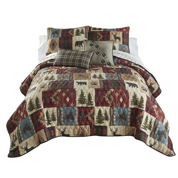 Your Lifestyle by Donna Sharp Woodland Patch 3PC King Quilt Set